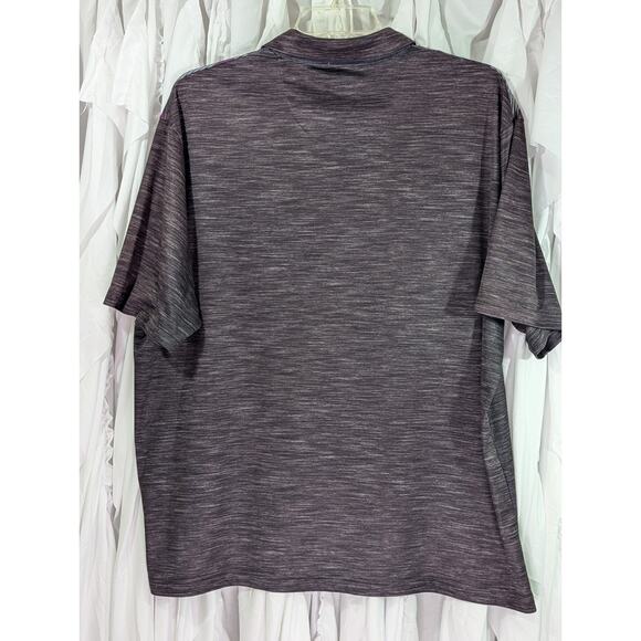 Ben Hogan Performance Purple/Gray Heather Striped Golf Polo Size 2XL - Picture 9 of 9